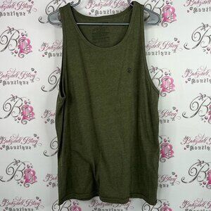 Volcom muscle shirt dark army green Forest Green Tank Top